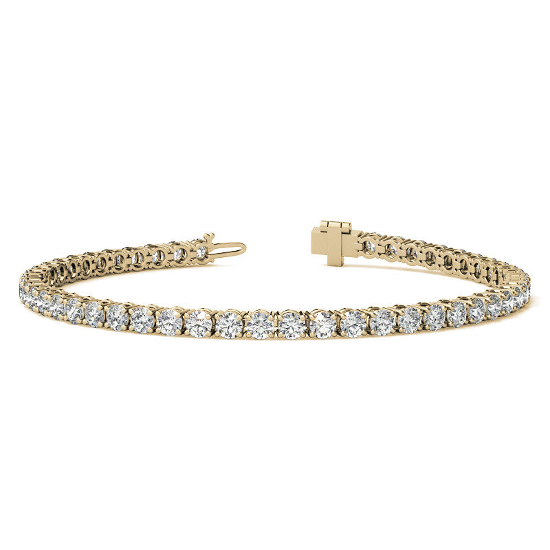 8 1/2 Carat Diamond Tennis Bracelet in 14kt White or Yellow Gold