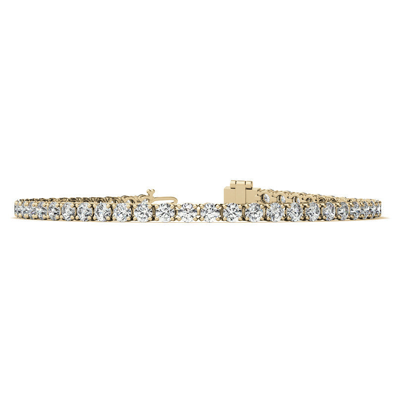 8 1/2 Carat Diamond Tennis Bracelet in 14kt White or Yellow Gold