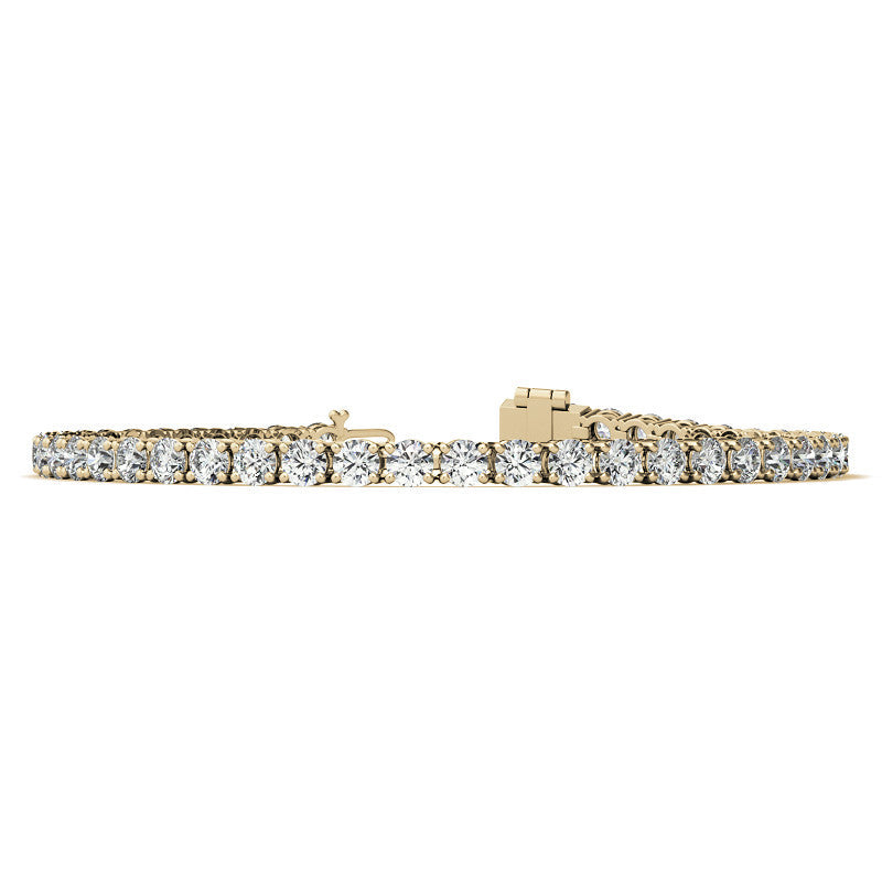 6 1/2 Carat Diamond Tennis Bracelet in 14kt White or Yellow Gold