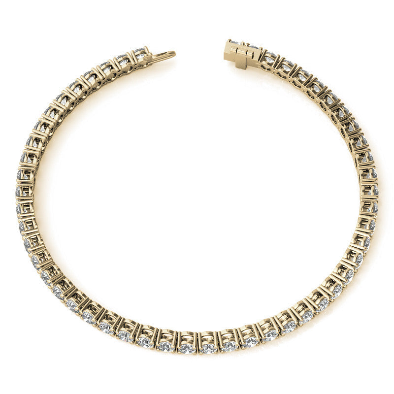 8 1/2 Carat Diamond Tennis Bracelet in 14kt White or Yellow Gold