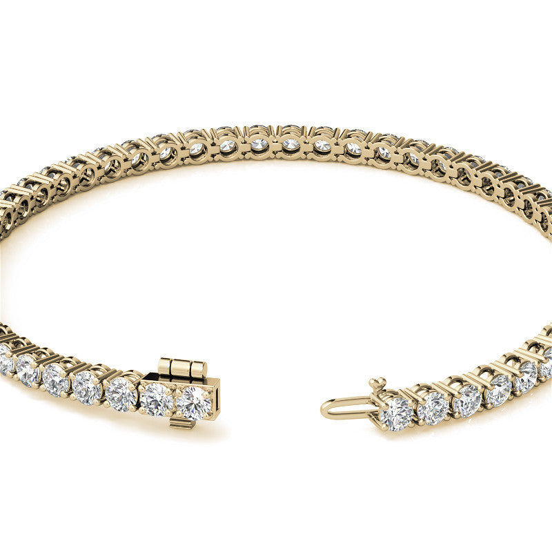 8 1/2 Carat Diamond Tennis Bracelet in 14kt White or Yellow Gold