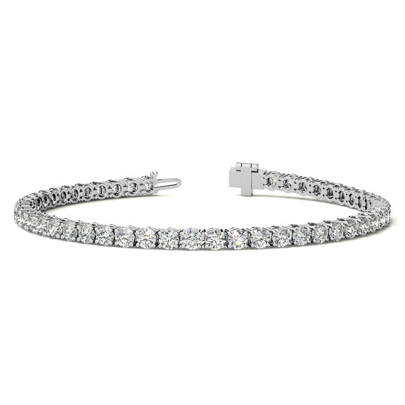 8 1/2 Carat Diamond Tennis Bracelet in 14kt White or Yellow Gold