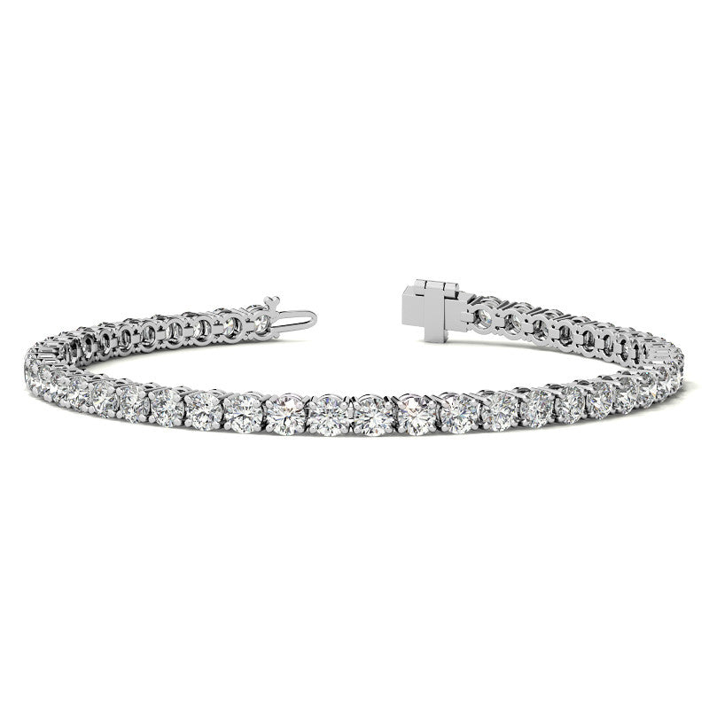 6 1/2 Carat Diamond Tennis Bracelet in 14kt White or Yellow Gold