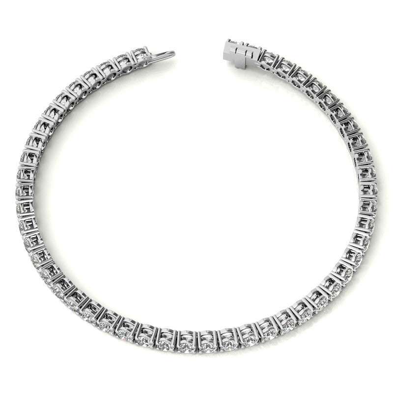 8 1/2 Carat Diamond Tennis Bracelet in 14kt White or Yellow Gold