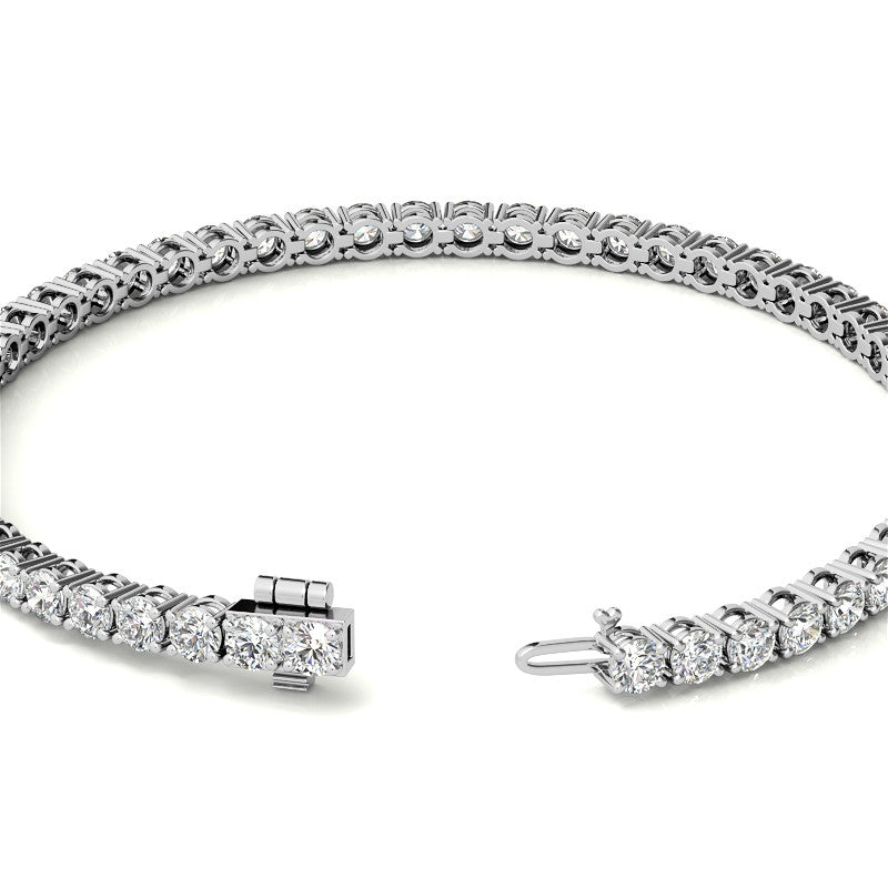 8 1/2 Carat Diamond Tennis Bracelet in 14kt White or Yellow Gold