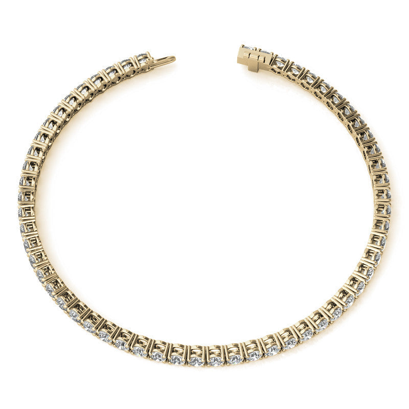 4 Carat Diamond Tennis Bracelet 14K Yellow or White Gold