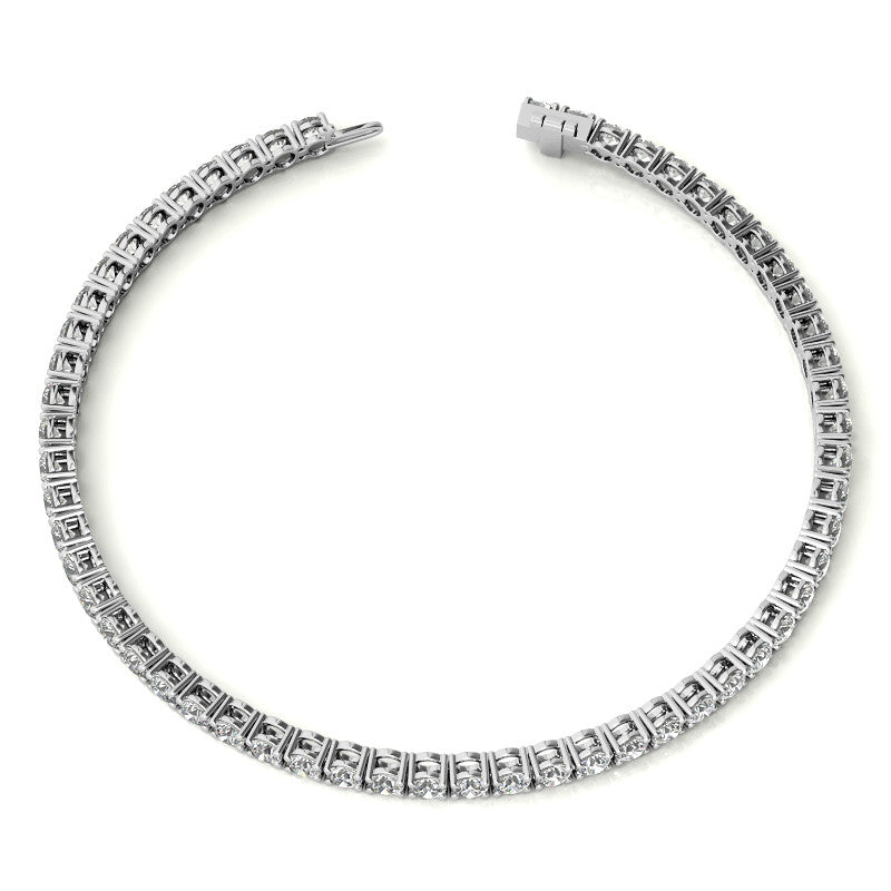 4 Carat Diamond Tennis Bracelet 14K Yellow or White Gold