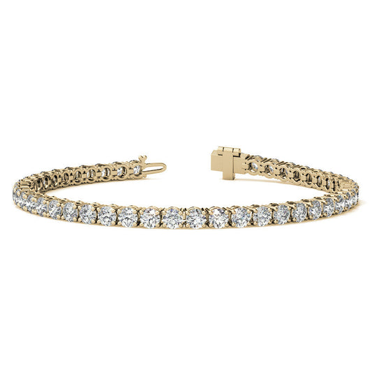 6 1/2 Carat Diamond Tennis Bracelet in 14kt White or Yellow Gold