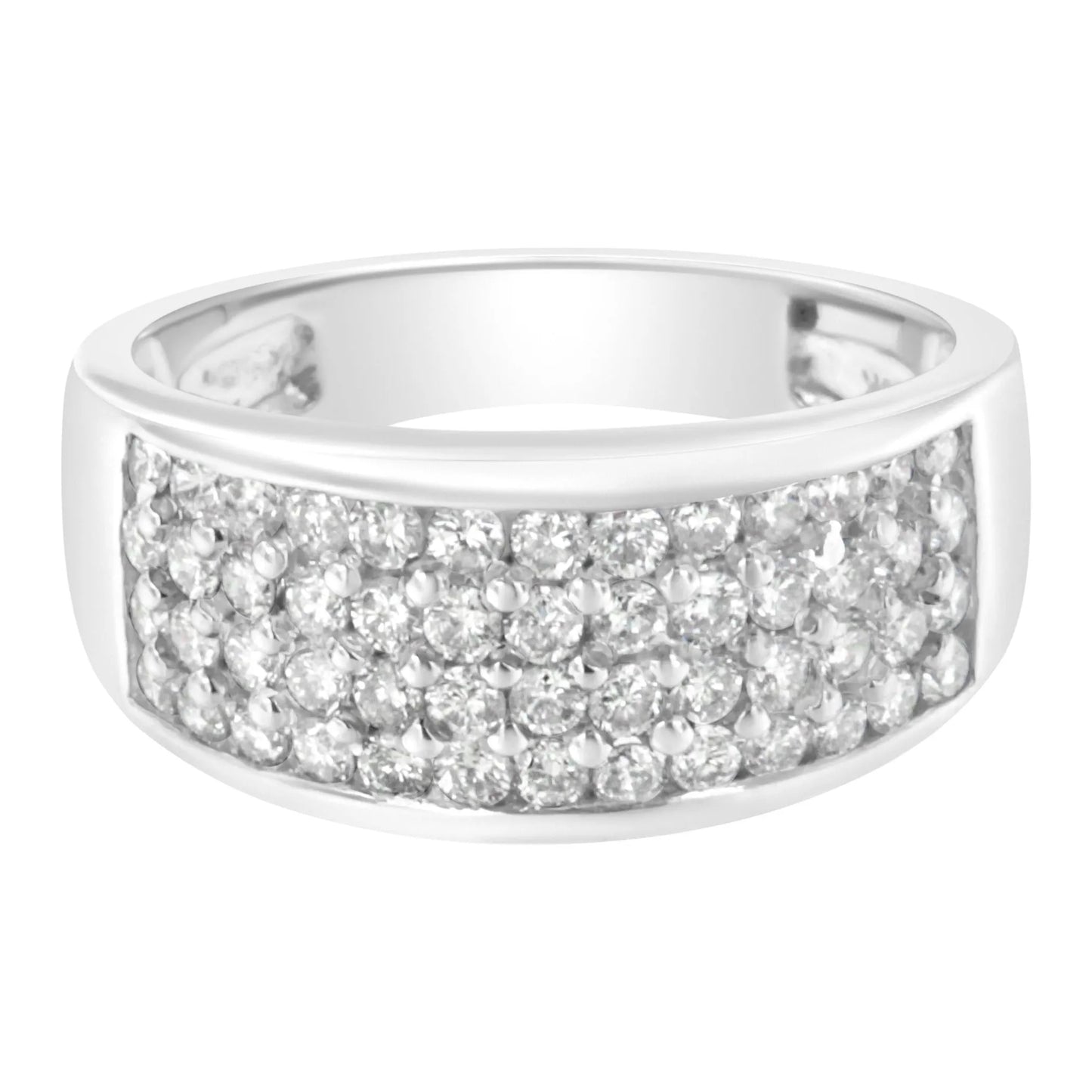 1 Carat Round-Cut Diamond Ring in 14K White Gold