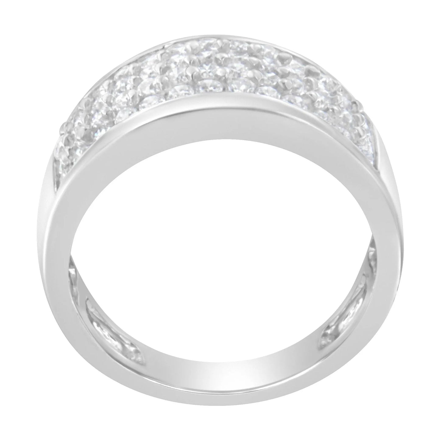 1 Carat Round-Cut Diamond Ring in 14K White Gold