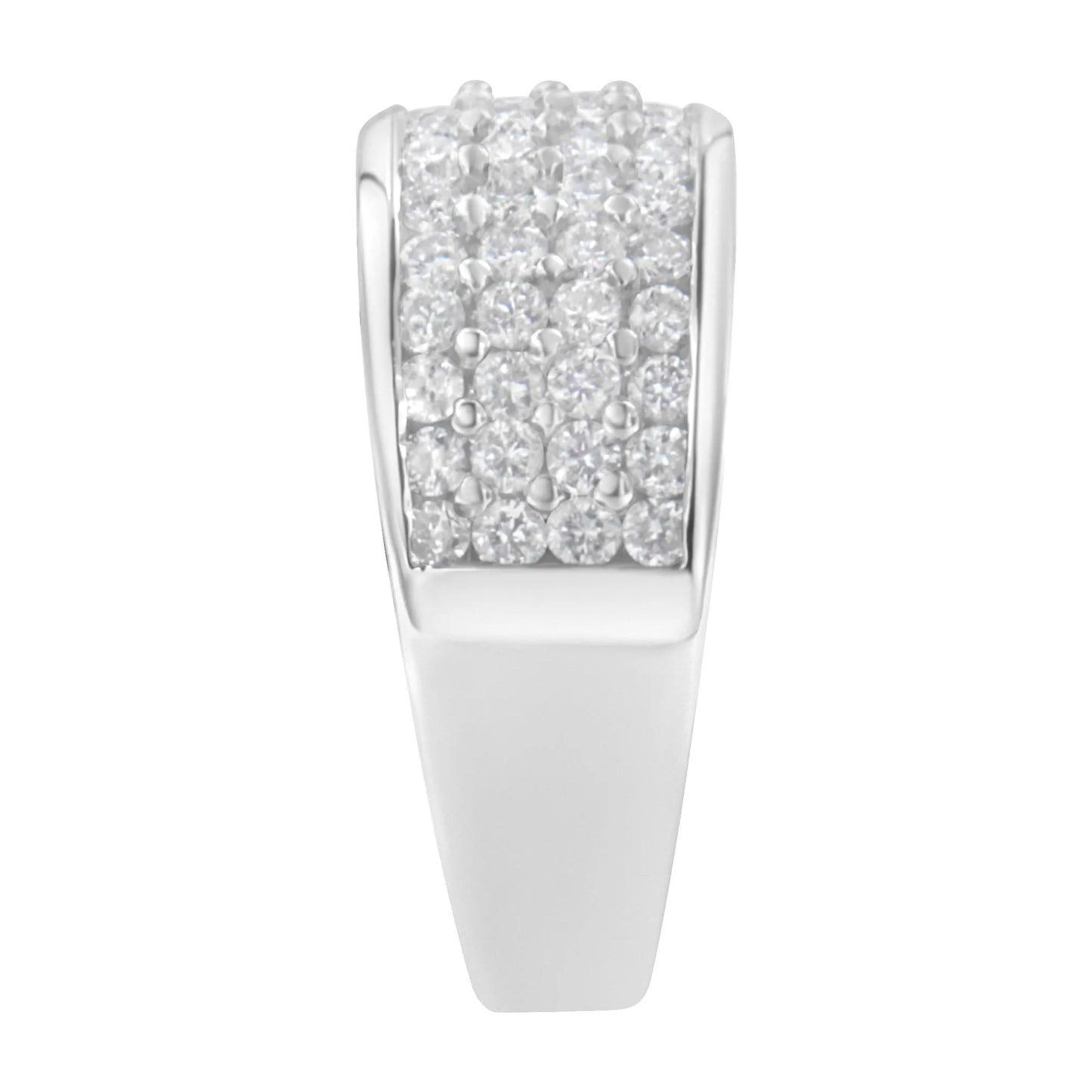 1 Carat Round-Cut Diamond Ring in 14K White Gold