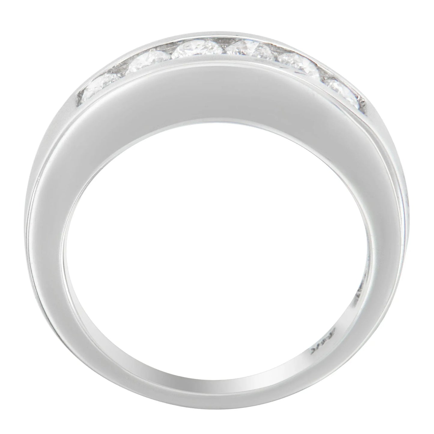 3/4 Carat Diamond Channel Band Ring in 14K White Gold