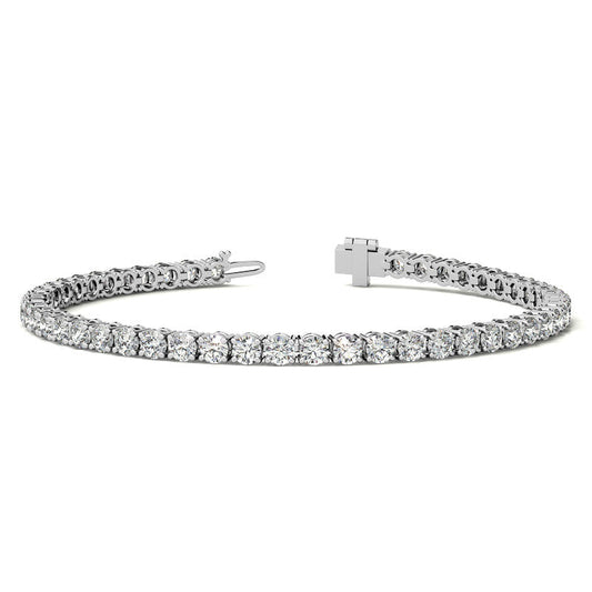 8 1/2 Carat Diamond Tennis Bracelet in 14kt White or Yellow Gold